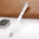 white pen 1 1 80x80 - Universal Merchandising Promotional Gift Black Metallic Stylus Pen